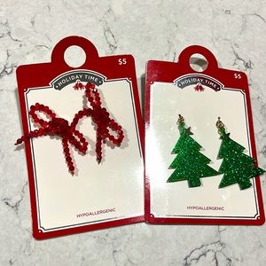 Christmas Earrings - Lot of 2